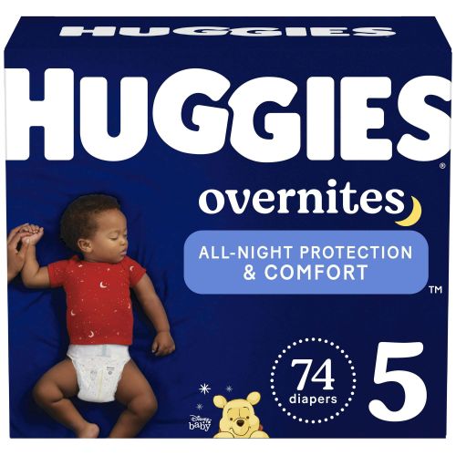 Huggies Overnites NIghttime Baby Diaper Size 5; 74 Count Huggies Overnites NIghttime Baby Diaper Size 5; 74 Count