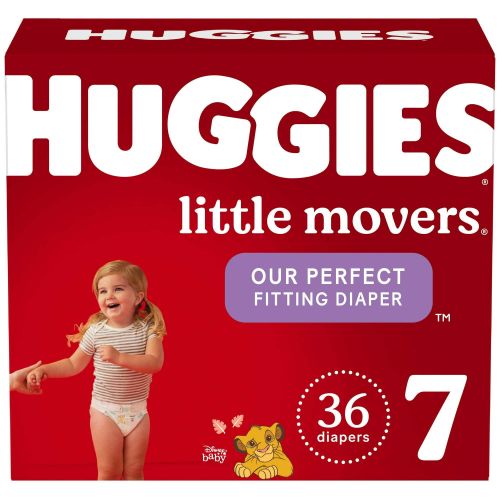 Huggies Little Movers Baby Diapers Size 7; 36 Count Huggies Little Movers Baby Diapers Size 7; 36 Count