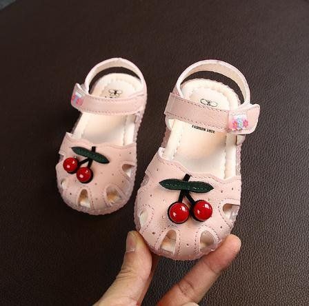 Summer Baby Sandals for Girls Newborn Cherry Princess Infant Toddler Girl Shoes Sandals Baby Girl Shoes