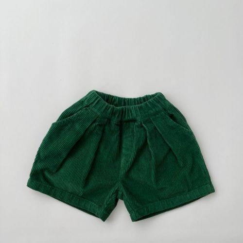 Baby Solid Color Corduroy Fabric Summer Shorts